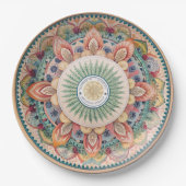 Die Boho-Tableware-Debatte: Melamine Paper-Teller Pappteller (Vorderseite)