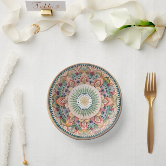 Die Boho-Tableware-Debatte: Melamine Paper-Teller Pappteller (Hochzeit)