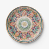 Die Boho-Tableware-Debatte: Melamine Paper-Teller Pappteller (Vorderseite)