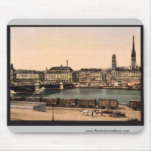 Die Boieldieu-Brücke von St. Sever, Rouen, Frankre Mousepad