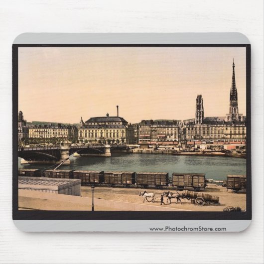 Die Boieldieu Brücke von St. trennen, Rouen, Mousepad (Vorne)