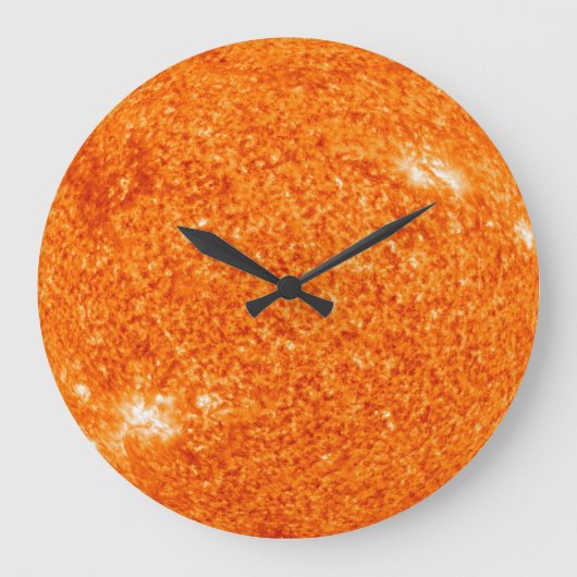 Die boiling Sun Große Wanduhr (Vorderseite)