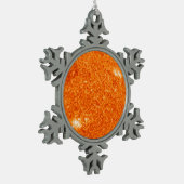 Die boiling Sun Schneeflocken Zinn-Ornament (Links)