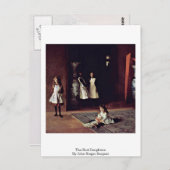 Die Boit-Töchter von John Singer Sargent Postkarte (Vorne/Hinten)