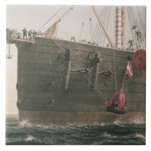 Die Boje starten am 8. August 1865 markieren Fliese (Vorderseite)