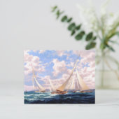 Die Boje umkreisen Postkarte (Stehend Vorderseite)