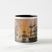 Die Bombardierung von Algier am 27. August 1816 Zweifarbige Tasse (Mittel)
