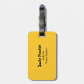 Die Bombe Retro Lips Red/Gold ID553 Gepäckanhänger (Rückseite vertikal)