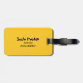 Die Bombe Retro Lips Red/Gold ID553 Gepäckanhänger (Rückseite horizontal)