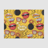 Die Bombe Retro Lips Red/Gold ID553 Seidenpapier (Vorderseite)