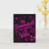 Die Bombshell ist in die Villa Tropical Funny eing Karte (Gelbe Blume)