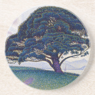 Die Bonaventure-Kiefer, Ölmalerei, Paul Signac Getränkeuntersetzer