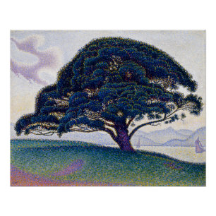 Die Bonaventure-Kiefer, Ölmalerei, Paul Signac Poster
