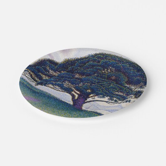 Die Bonaventure Pine - Paul Signac Pappteller (Schrägansicht)