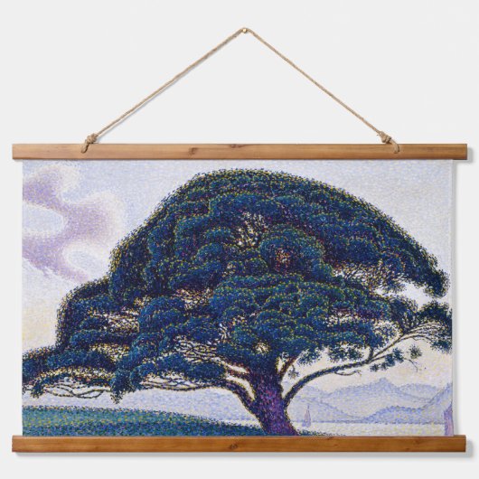 Die Bonaventure Pine - Paul Signac Wandteppich Mit Holzrahmen (Vorne)
