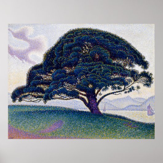 Die Bonaventure Pine von Paul Signac Poster (Vorne)