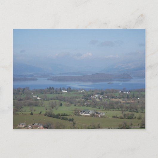 Die Bonnie-Ufer von Loch Lomond Postkarte (Vorderseite)