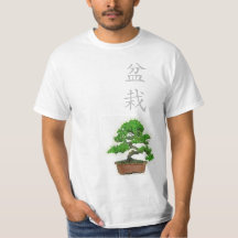 Die Bonsais-Baum-T - Shirt der Männer japanischer
