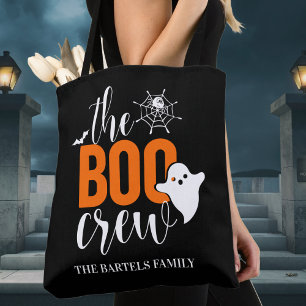 Die Boo-Crew Black & Orange Custom Halloween Tasche