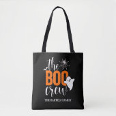 Die Boo-Crew Black & Orange Custom Halloween Tasche (Vorderseite)