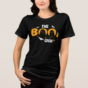 Die boo-Crew Funny Custom Family Spooky Halloween Tri-Blend Shirt