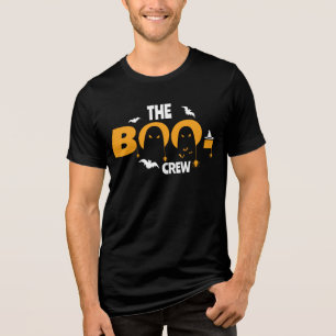 Die boo-Crew Funny Custom Family Spooky Halloween Tri-Blend Shirt