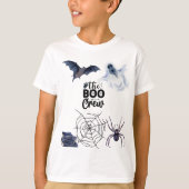 DIE BOO-CREW GLÜCKLICH HALLOWEEN BAT GHOST SPIDER T-Shirt (Vorderseite)