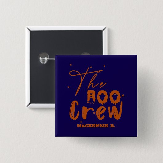 Die Boo Crew Halloween Boo-Taste Button (Vorne & Hinten)