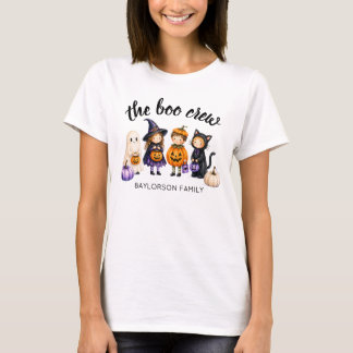 Die Boo-Crew Halloween-Familien-Personalisierte Da T-Shirt