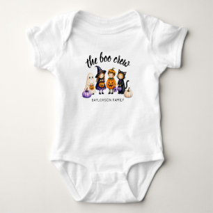 Die Boo-Crew Halloween-Familien-Personalisierung Baby Strampler