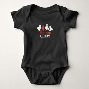 Die Boo-Crew Halloween-Geisterfamilie Weiß Orange Baby Strampler