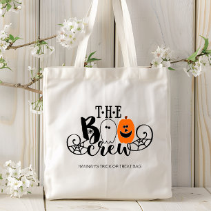 Die Boo-Crew Halloween Ghost Pumpkin Personalisier Tragetasche