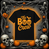 Die Boo Crew Kürbis und Fledermaus Halloween T-Shirt