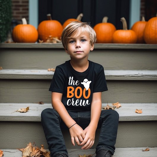 Die Boo-Crew Orange Halloween Familie passt Kinder T-Shirt