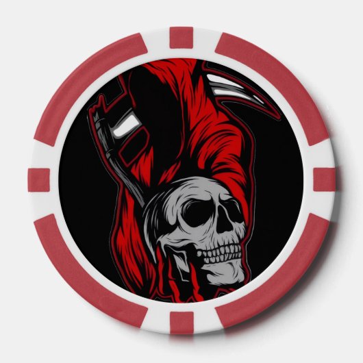 die Boo-Crew Orange Halloween-Familien-Matching Pokerchips (Vorderseite)