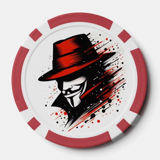 die Boo-Crew Orange Halloween-Familien-Matching Pokerchips (Rückseite)