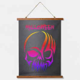 Die Boo-Crew Orange Halloween-Familien-Matching-Sp Wandteppich Mit Holzrahmen
