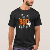 Die Boo-Crew Orange und Black Halloween T-Shirt (Vorderseite)
