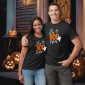 Die Boo-Crew Orange und Black Halloween T-Shirt