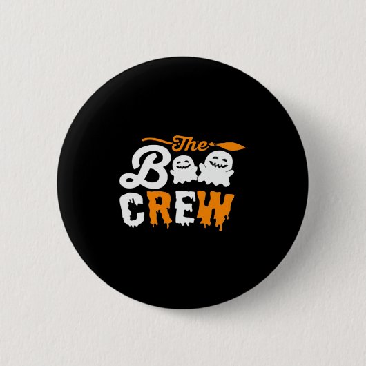Die Boo-Crew Oversifizierter T - Shirt Button (Vorderseite)