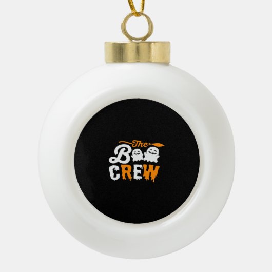 Die Boo-Crew Oversifizierter T - Shirt Keramik Kugel-Ornament (Vorderseite)