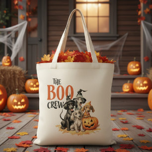 Die Boo-Crew Retro-Hunde Halloween Tragetasche