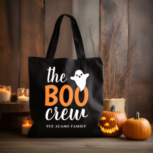 Die Boo-Crew Schwarze Halloween-Trick-or-Treat-Tas Tasche