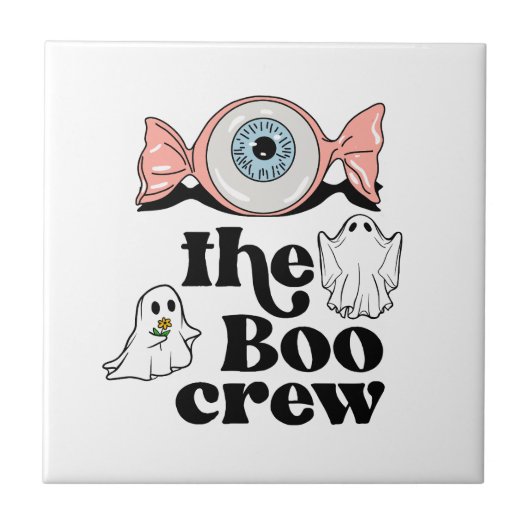 Die Boo-Crew | Spooktacular Halloween Squad Fliese (Vorderseite)