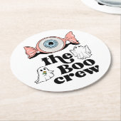 Die Boo-Crew | Spooktacular Halloween Squad Runder Pappuntersetzer (Angewinkelt)