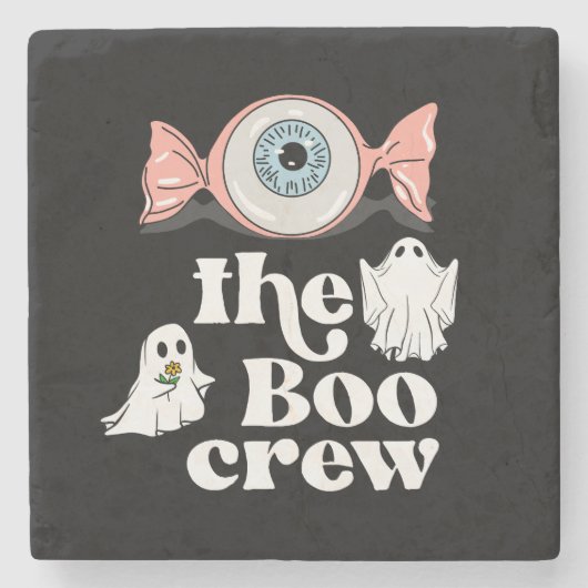 Die Boo-Crew | Spooktacular Halloween Squad Steinuntersetzer (Vorderseite)