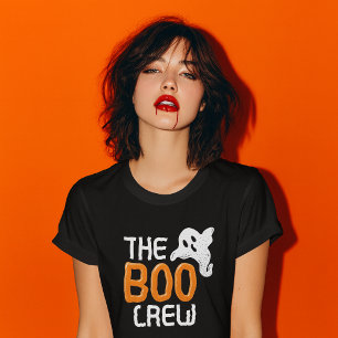 Die Boo-Crew Süße Gruselige Geist Halloween-Typogr T-Shirt