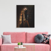 Die Bookworm von Carl Spitzweg Leinwanddruck (Insitu (Wohnzimmer))