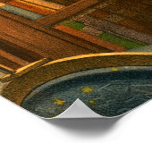 Die Bookworm von Carl Spitzweg Poster (Ecke)