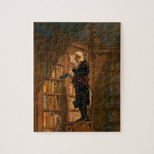 Die Bookworm von Carl Spitzweg Puzzle (Vertikal)
